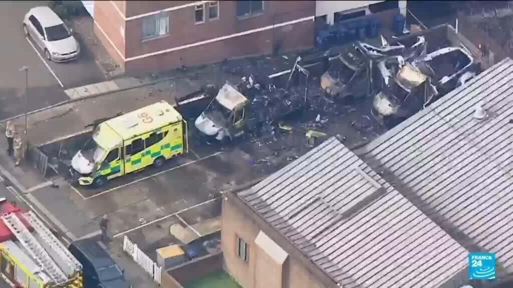 Video thumbnail for UK police investigates arson attack against Jewish charity ambulances