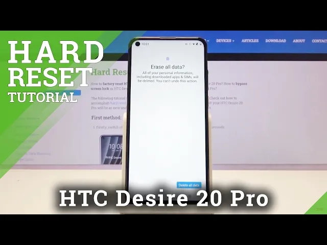 Video thumbnail for How to Factory Reset HTC Desire 20 Pro – Format Data via Settings