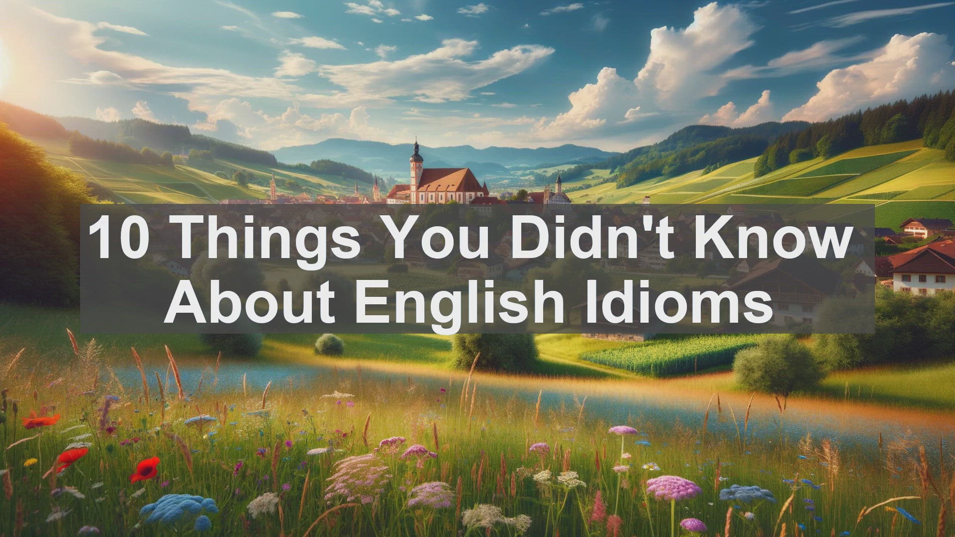 'Video thumbnail for 10 Things You Didn't Know About English Idioms '