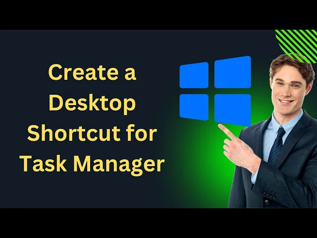 'Video thumbnail for How to Create a Desktop Shortcut for Task Manager on Windows 10 | GearUpWindows Tutorial'