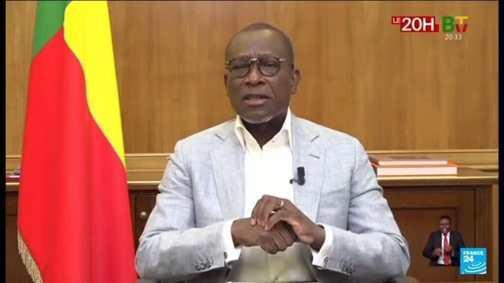 Video thumbnail for Benin president says situation 'under control' after coup attempt