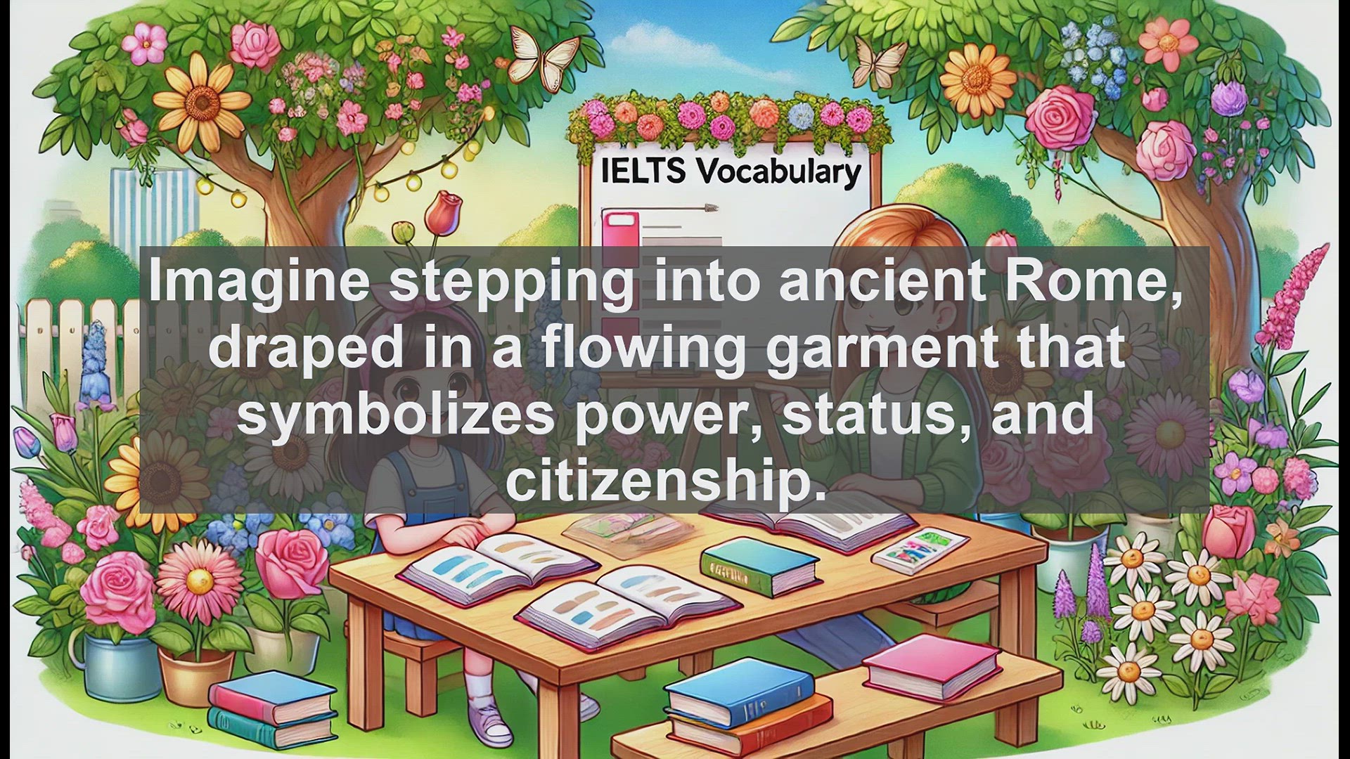 'Video thumbnail for 2000 Must Know IELTS 9.0 Vocabulary - The Toga: Ancient Rome's Symbol of Power and Citizenship'