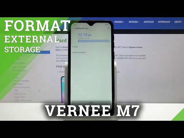 Video thumbnail for How to Format SD Card on VERNEE M7 – Remove All From SD Card