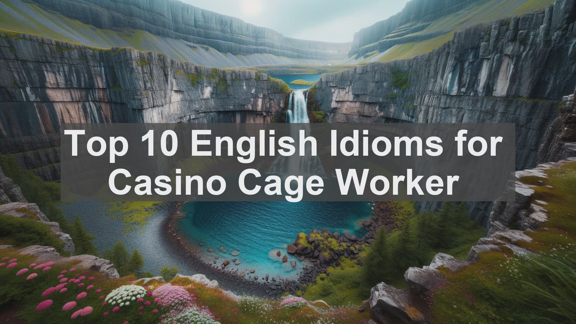 'Video thumbnail for Top 10 English Idioms for Casino Cage Worker'