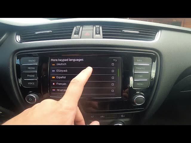 Video thumbnail for How to Add Languages to Keypad in Skoda Octavia III ( 2013 – 2020 ) - Set More Keypad Languages