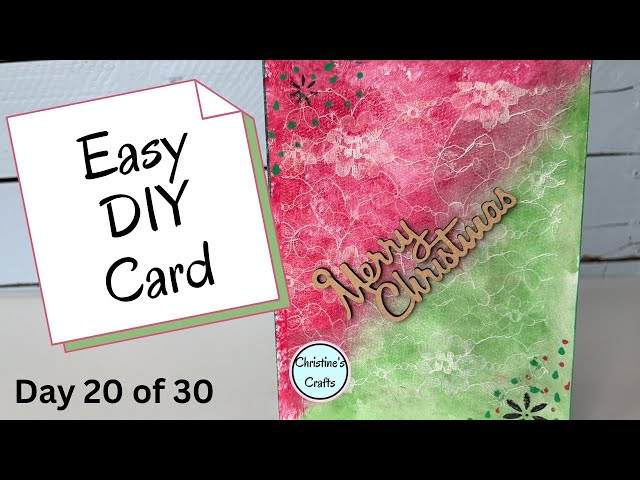 Video thumbnail for Make a Beautiful Card With Stuff You Already Have!