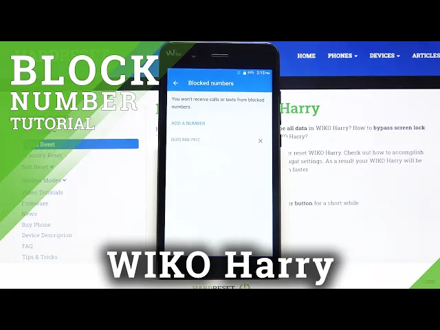 Video thumbnail for Block Number on WIKO Harry – Contacts Blacklist