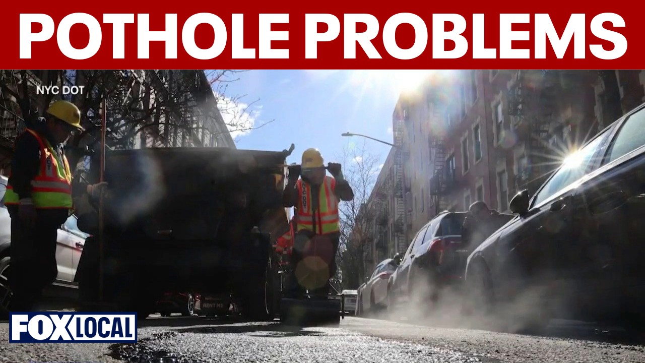 Video thumbnail for Filling NYC potholes: City deploys 80+ teams