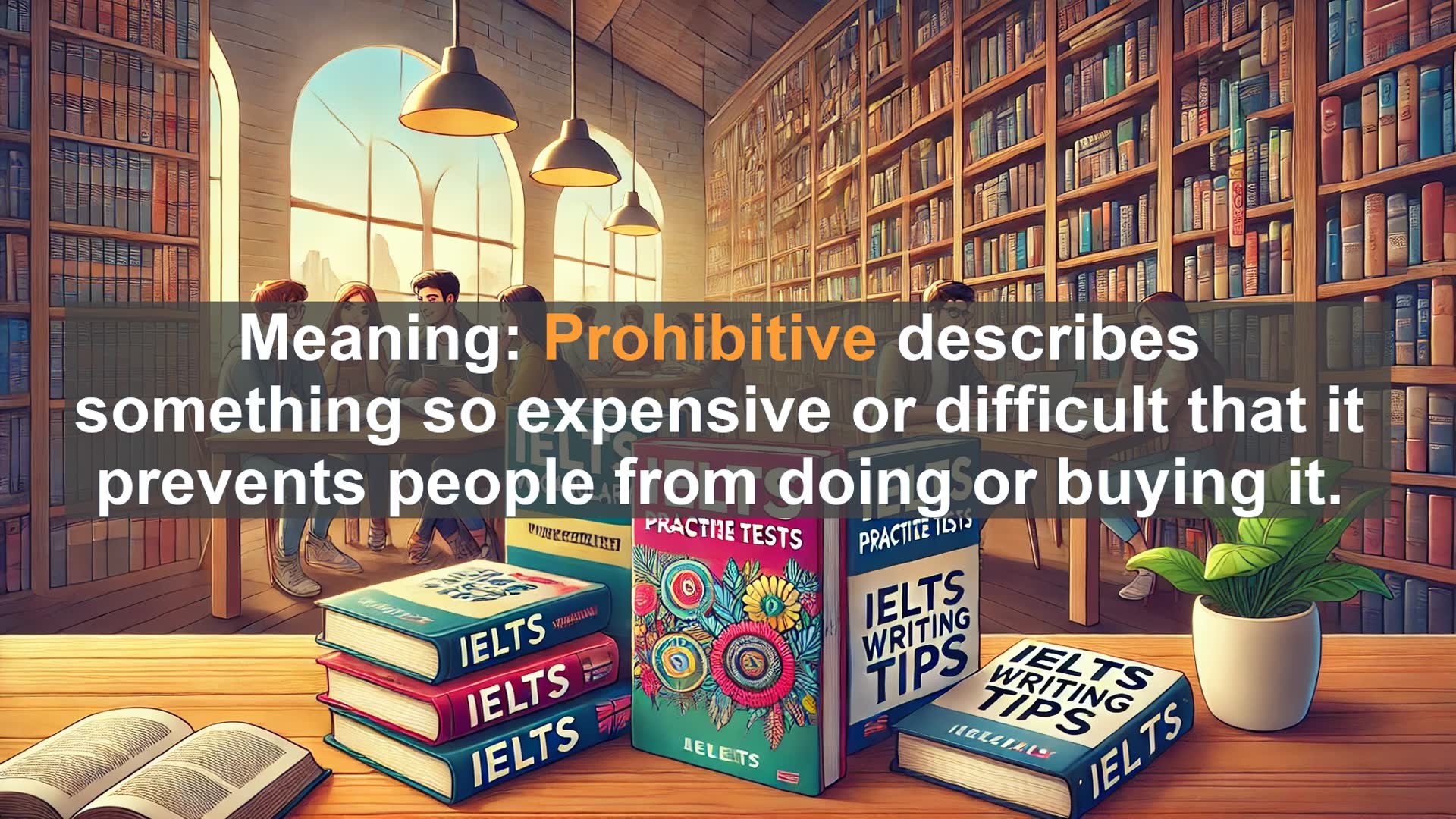 'Video thumbnail for 2000 Must Know IELTS 9.0 Vocabulary - Understanding 'Prohibitive': When Costs Become Barriers'