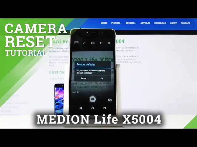 Video thumbnail for How to Restore Camera Configuration in MEDION Life X5004 - Reset Camera