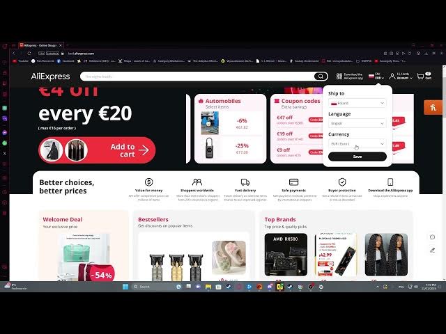 Video thumbnail for How To Change Currency In AliExpress