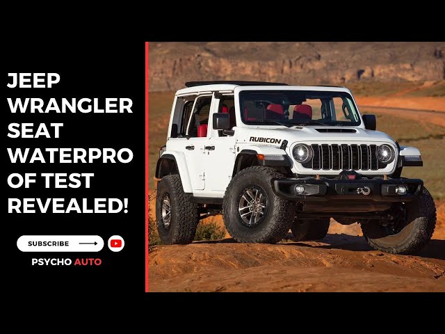 Video thumbnail for Jeep Wrangler Seat Waterproof Test Revealed!