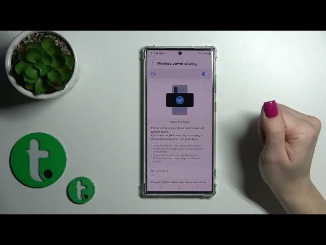 Video thumbnail for How to turn On or Off reverse charging on Samsung Galaxy S23 Ultra /  Enable Wireless Power Sharing