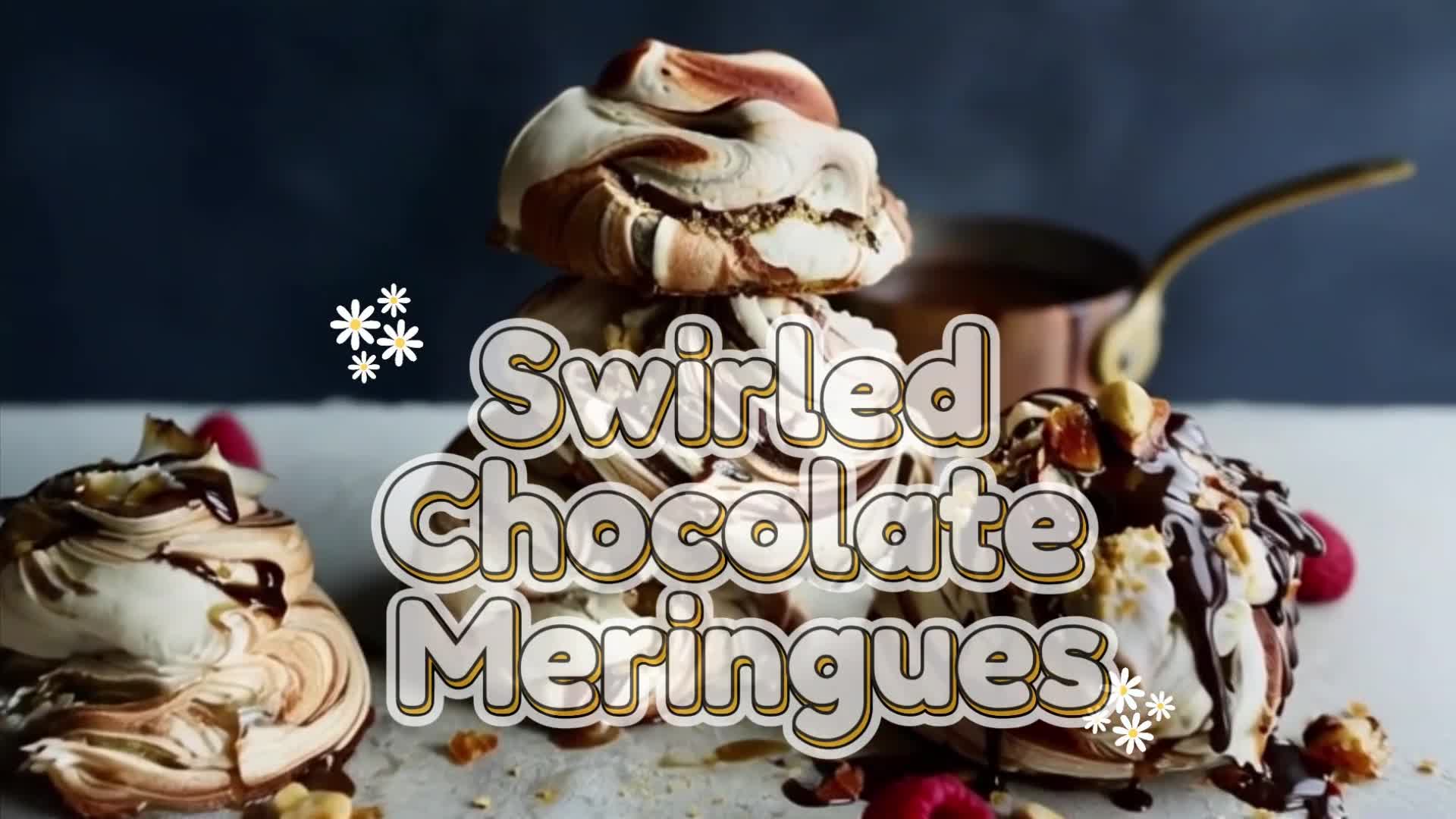 Video thumbnail for Swirled Chocolate Meringues | Light, Crispy & Easy Dessert Treat