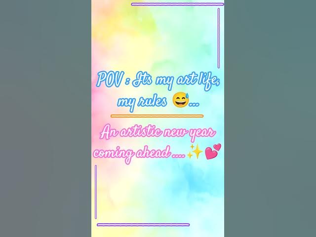 Video thumbnail for Am I New Year Ready? 🤯🙂 Reality of Artist Student 😅 #artistlife #artistlove #newyear #2026 #student