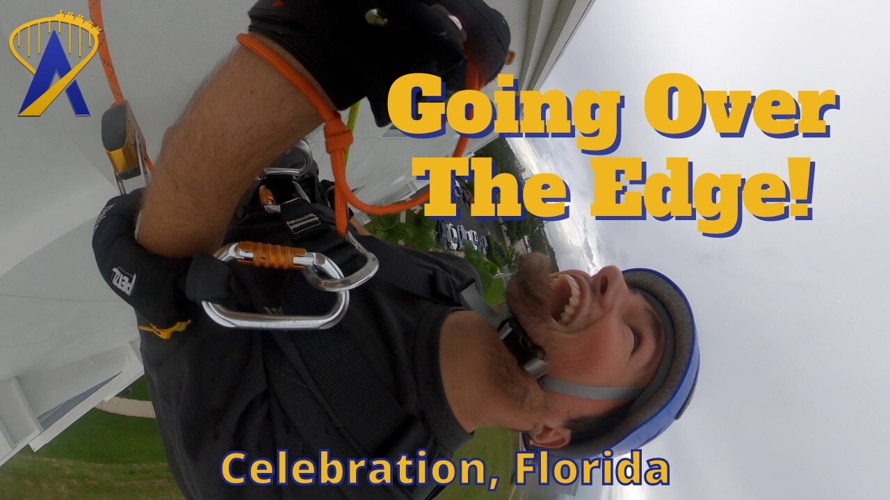'Video thumbnail for Rappelling Down Melia Hotel In Celebration, Florida'