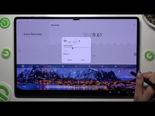 Video thumbnail for How to Record Sounds in Samsung Galaxy Tab S9 Ultra - Voice Recorder app