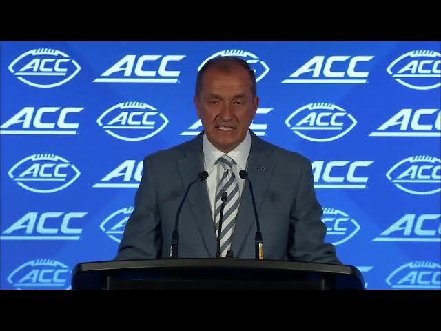 Video thumbnail for Jim Phillips at the Commissioner Forum on the first day of ACC Kickoff in Charlotte