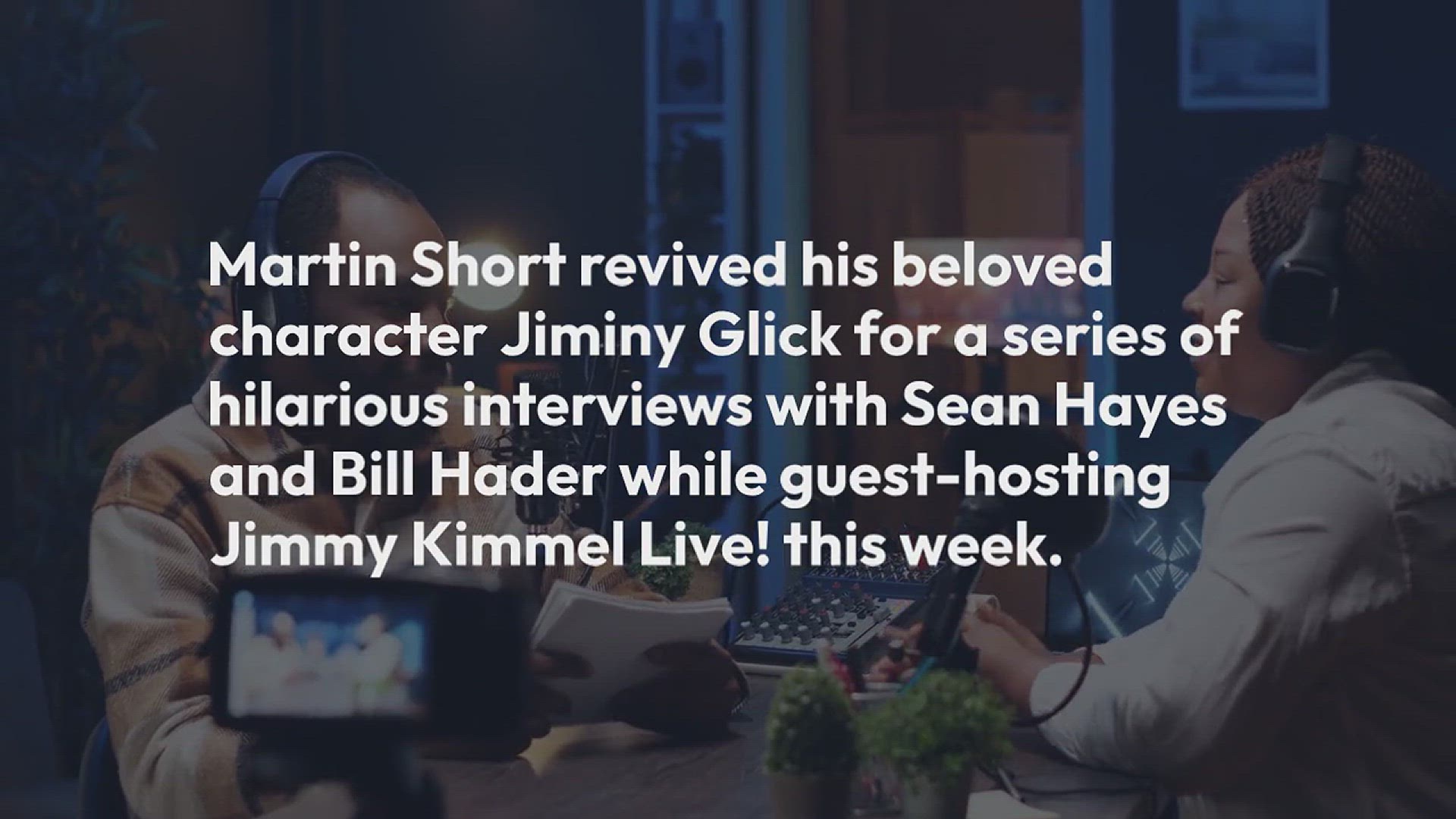 Video thumbnail for Martin Short Revives Iconic Jiminy Glick Character for Hilarious Interviews with Sean Hayes and Bill Hader