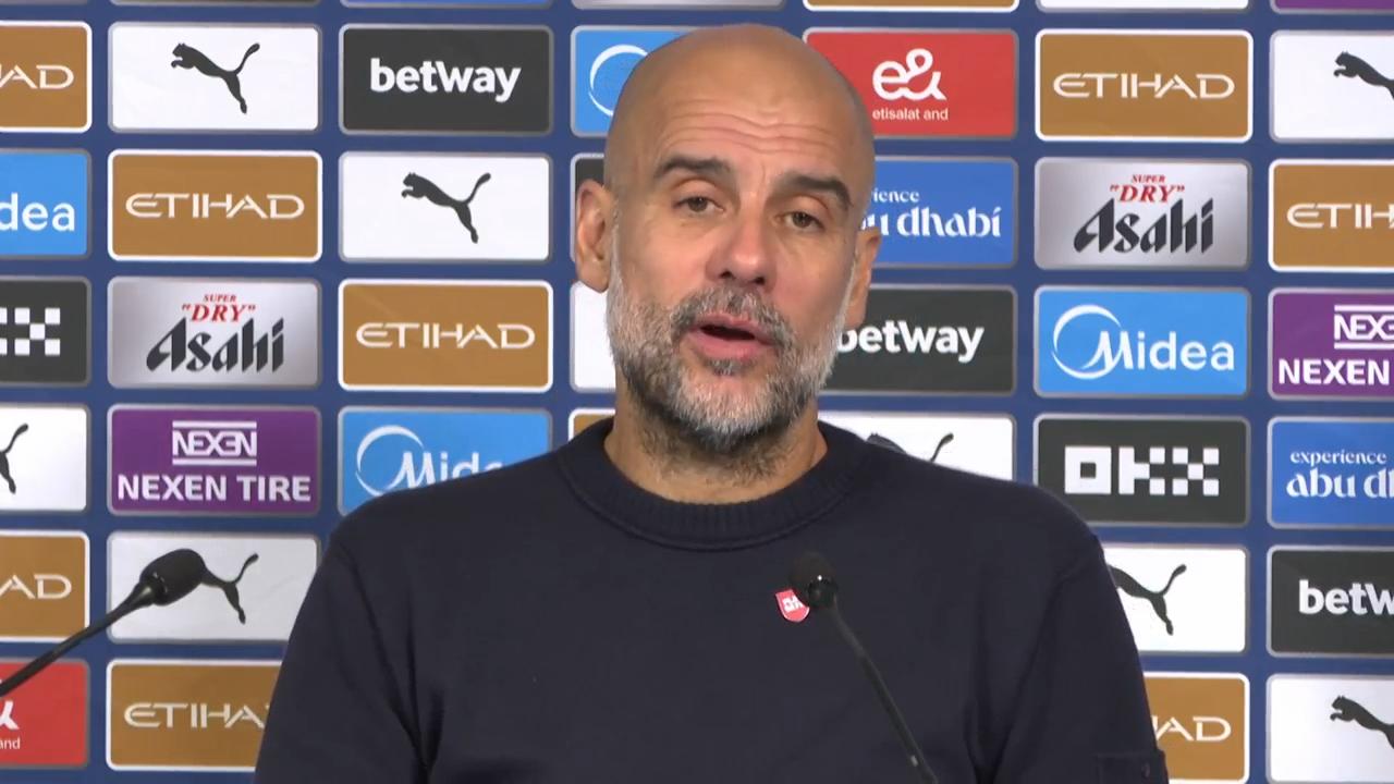 'Video thumbnail for 'It's his job!' - Guardiola on Haaland's late show against Burnley'