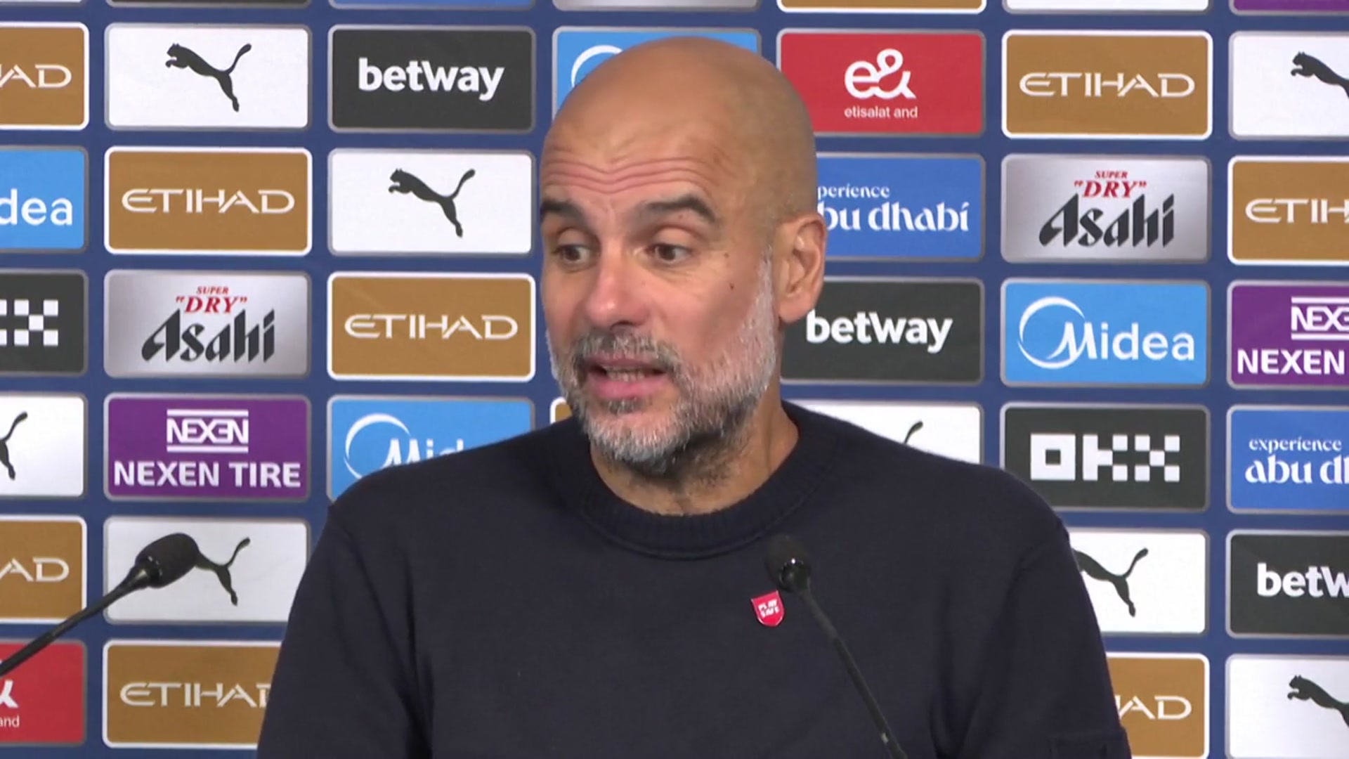 'Video thumbnail for 'It's his job!' - Guardiola on Haaland's late show against Burnley'