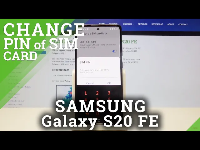 Video thumbnail for How to Change SIM PIN Code in SAMSUNG Galaxy S20 FE – Security Password