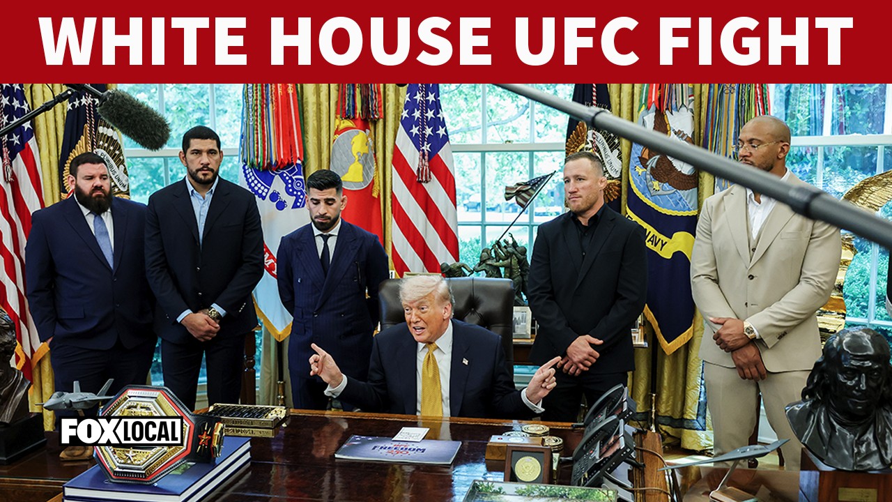 Video thumbnail for FULL: President Trump talks White House UFC fight