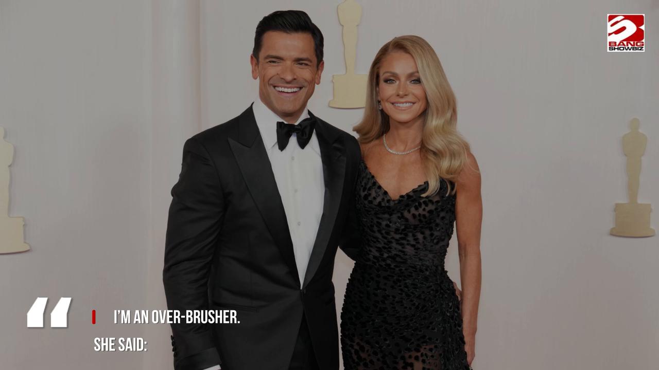 Video thumbnail for Kelly Ripa explains 'good-bad habit' that led to gum graft surgery