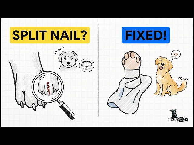 Video thumbnail for Split Dog Nail Problem and Treatment