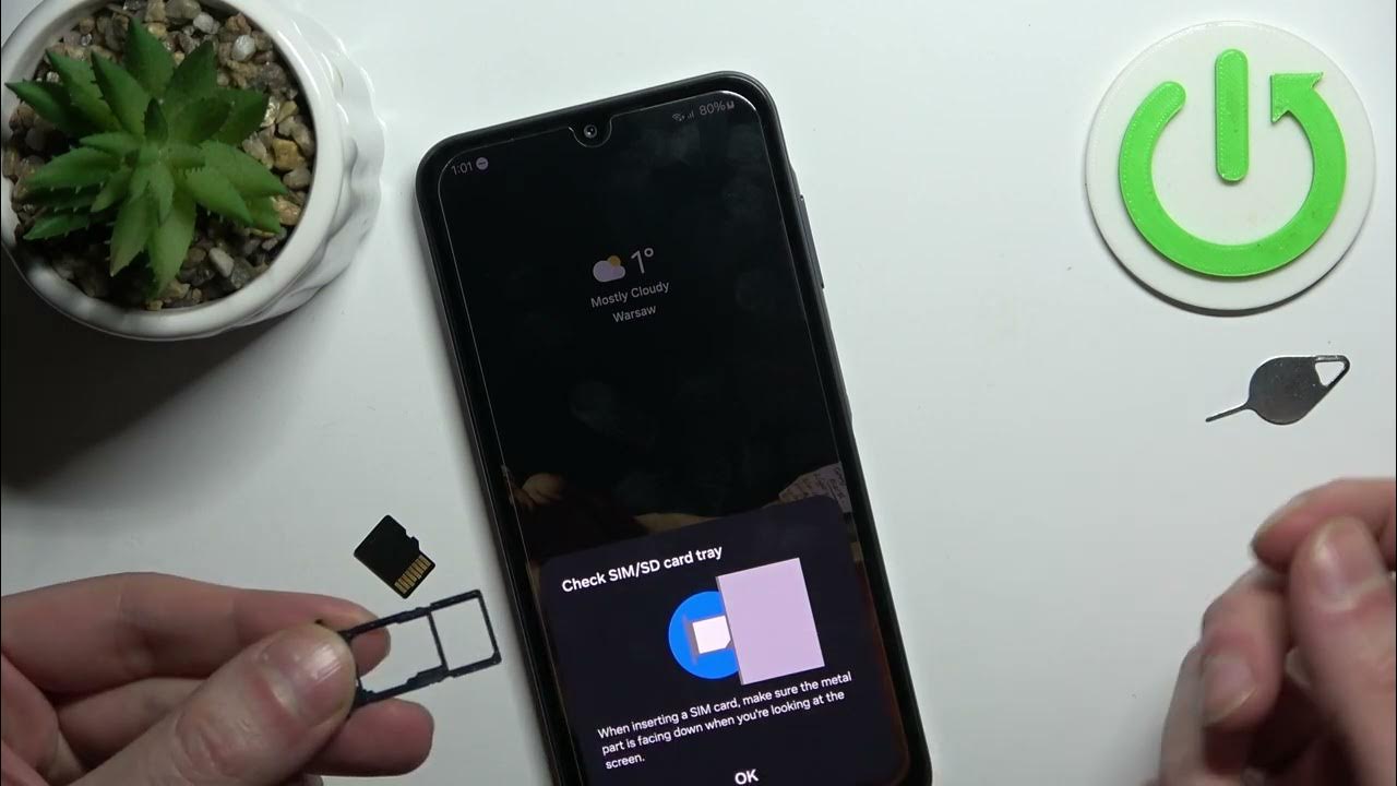 Video thumbnail for How to Insert SIM & SD Cards into SAMSUNG Galaxy A05