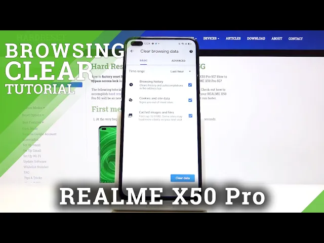 Video thumbnail for How to Clear Browser History in Realme X50 Pro - Delate Browsing Data
