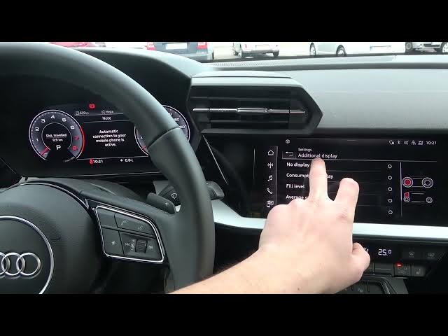 Video thumbnail for How to Find and Manage Display Settings in Audi A3 8Y (2020 - ...) - Adjust Radio Display