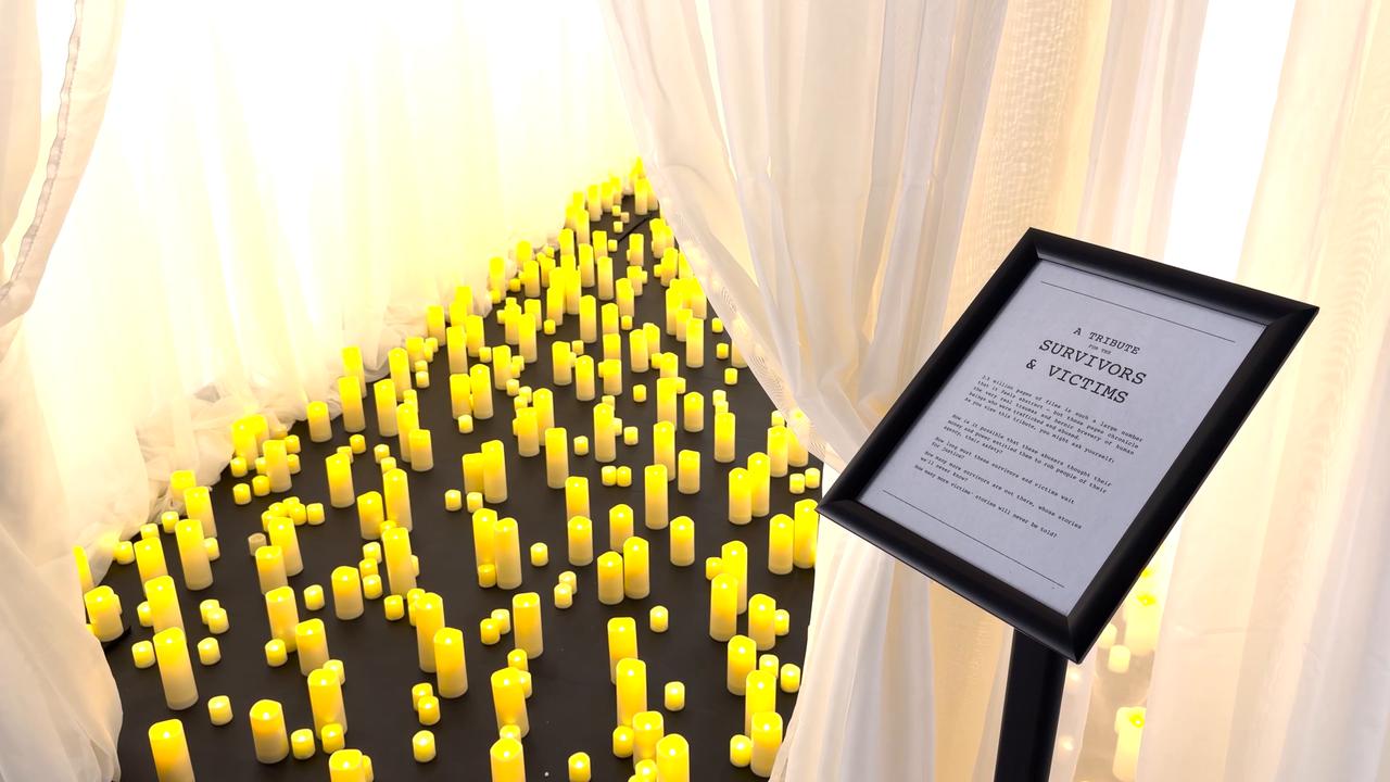 Video thumbnail for US: Jeffrey Epstein-related records displayed at pop-up exhibit in New York City.