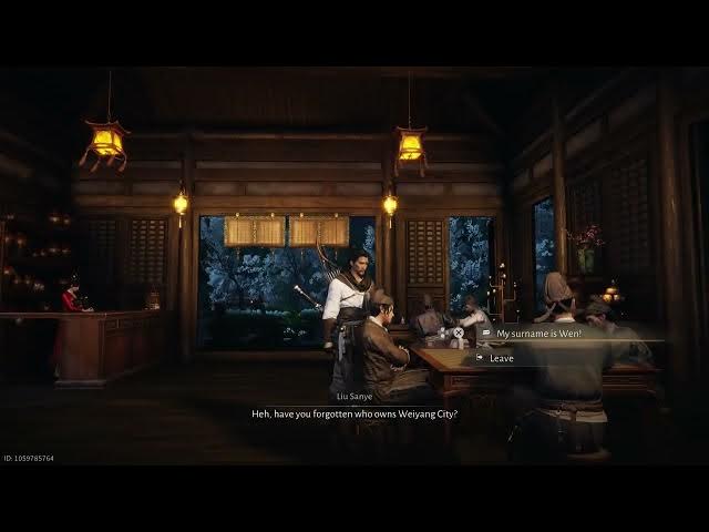 Video thumbnail for Where Winds Meet - Chapter 1 Blissful Retreat: Serve Liu Sanye and Skinny Lu Wine Dialogue Gameplay