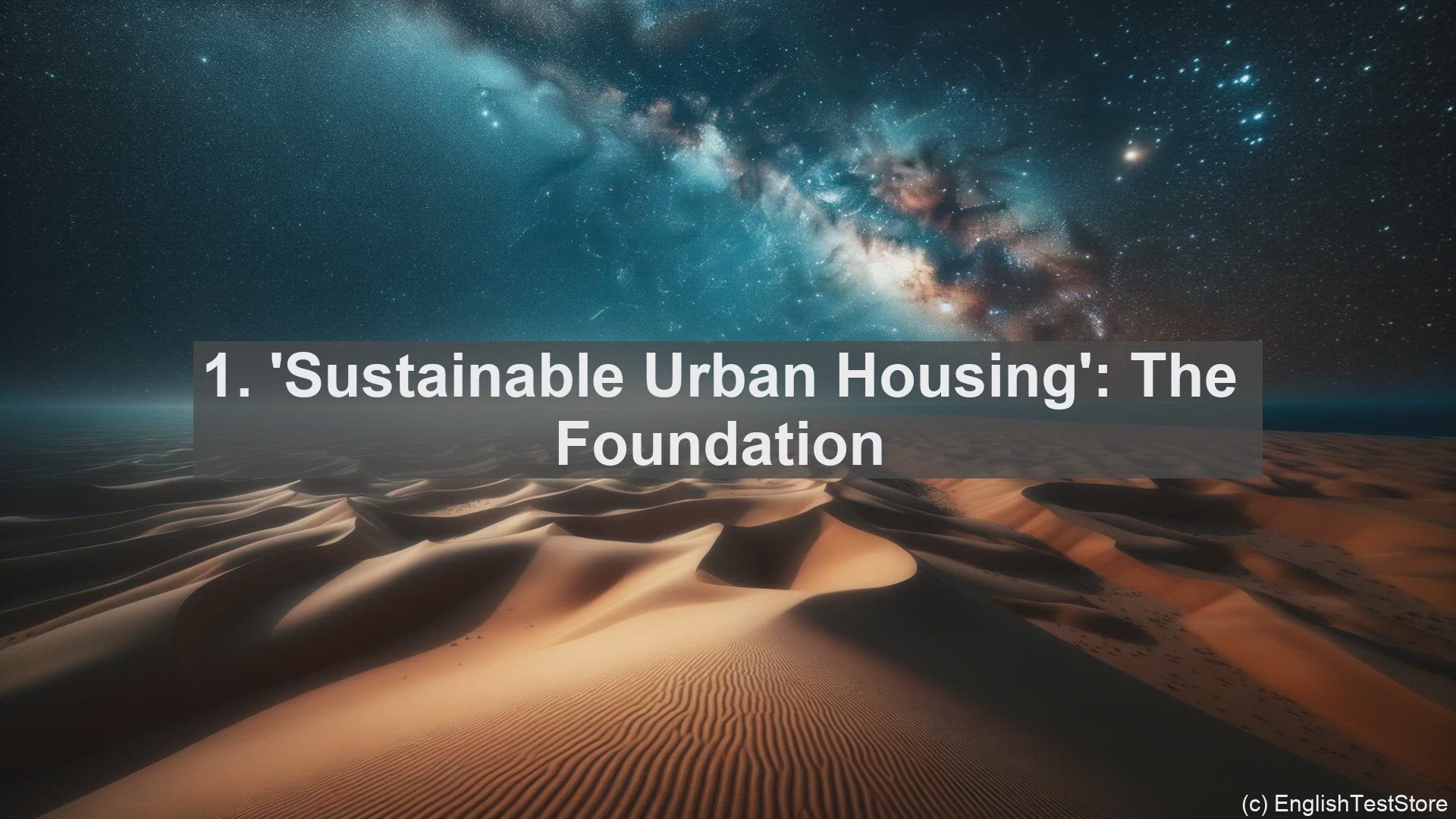 'Video thumbnail for Top 10 Phrases for Talking about EcoFriendly Urban Housing Projects'