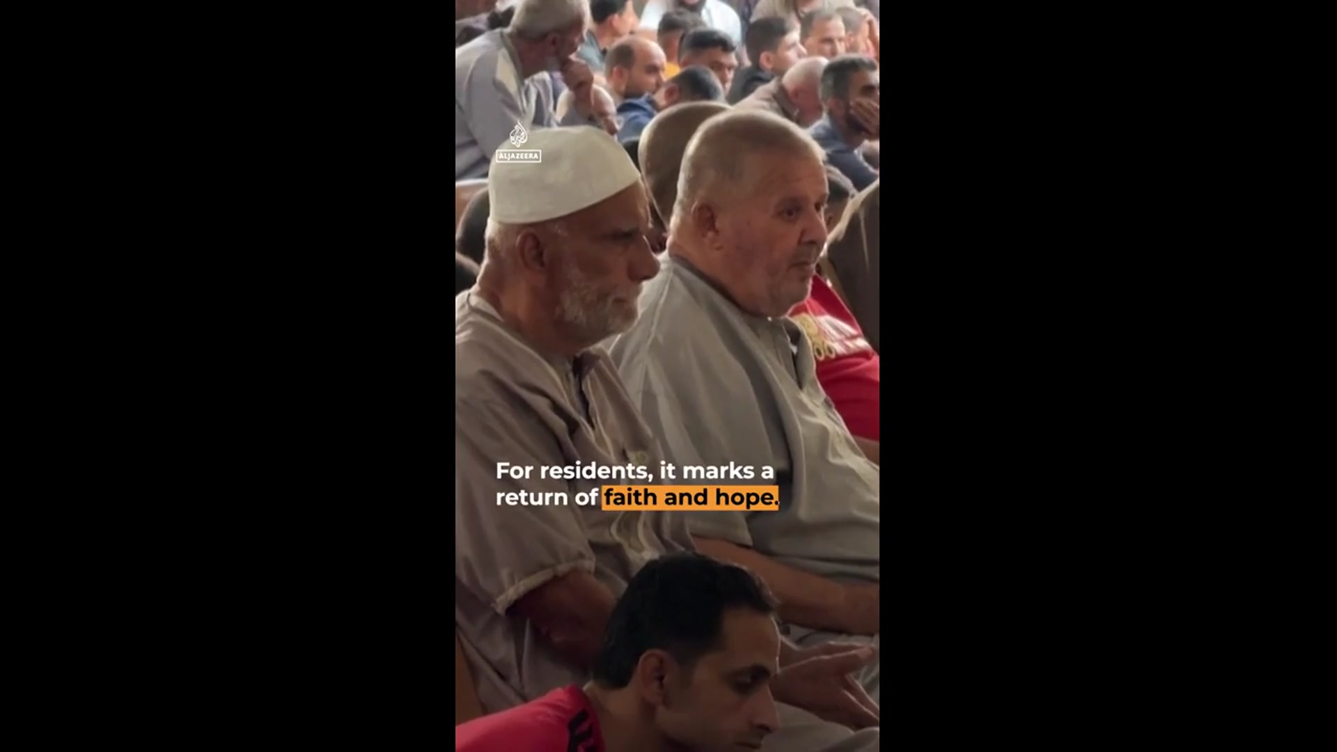 'Video thumbnail for Gaza’s Sayed al-Hashim mosque reopens after two years'