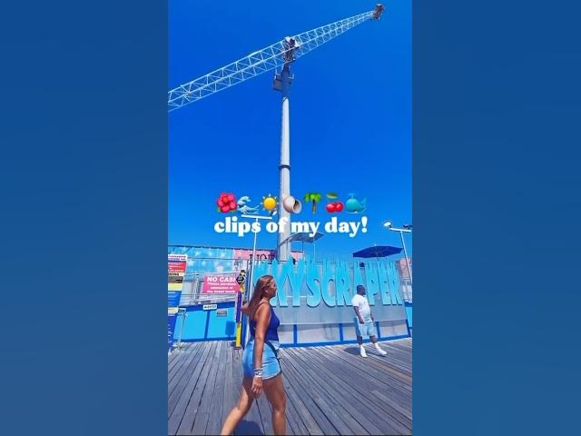 Video thumbnail for clips of my day at Wildwood #clips #wildwoodnj #preppy pier #fyp
