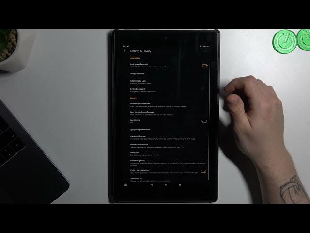 Video thumbnail for How to Lock Amazon Tablet? | Settings Up Lock Screen Password