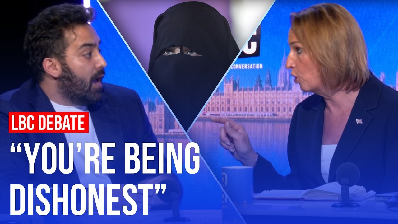 Video thumbnail for Muslim commentator vs Reform MP: Should the burqa be banned? | LBC
