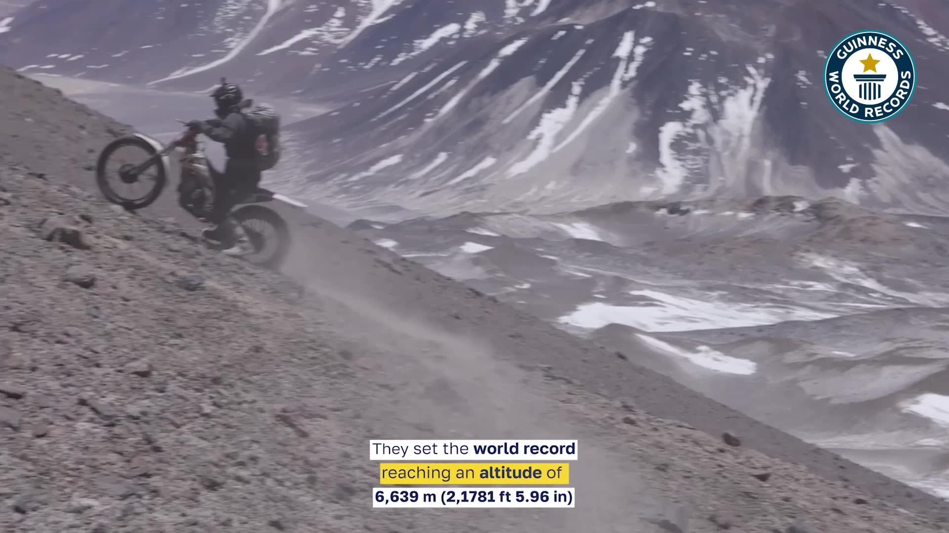 Video thumbnail for Chilean Father and Sons Set Motorcycle Altitude World Record