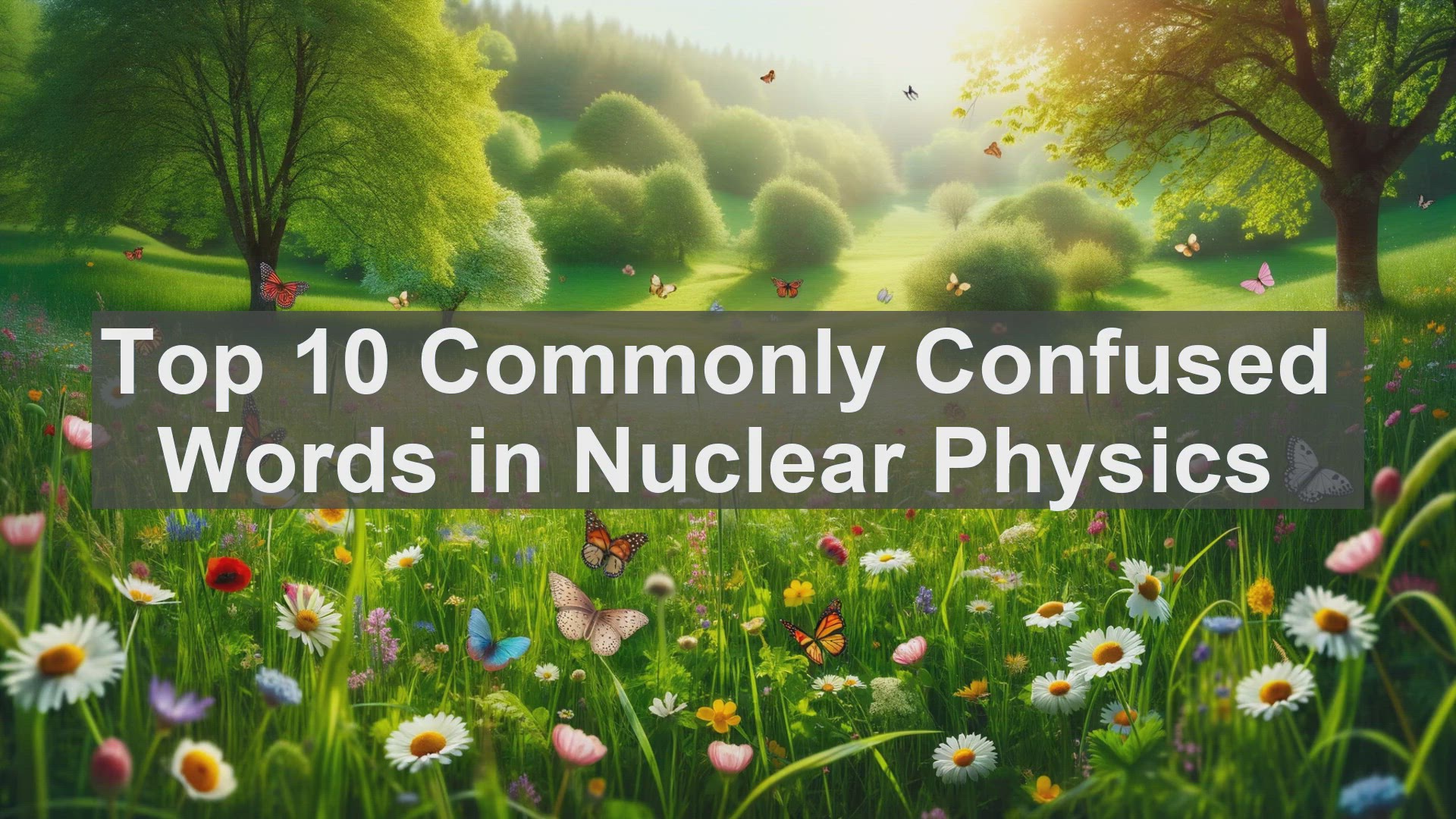 'Video thumbnail for Top 10 Commonly Confused Words in Nuclear Physics'