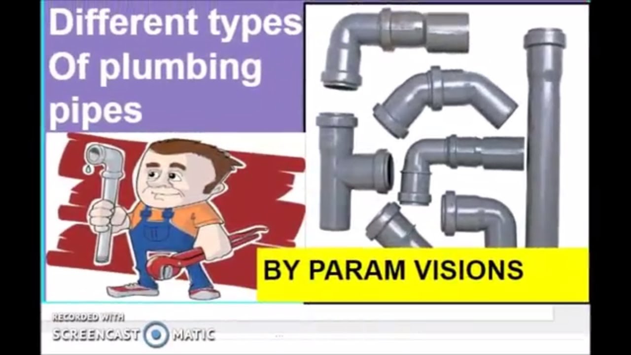 'Video thumbnail for Different types of plumbing pipes./ Types of plumbing materials'