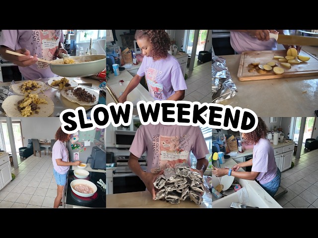 Video thumbnail for A Slow Weekend at Home | Meal Prep, Cleaning & Homemaking