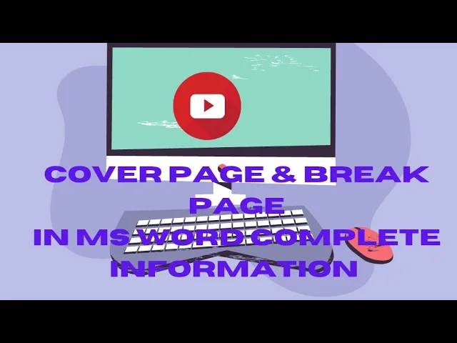Video thumbnail for Cover page "& Break Page 📄/in MS word"insert " Complete update ##/@@/Hadi/technical/