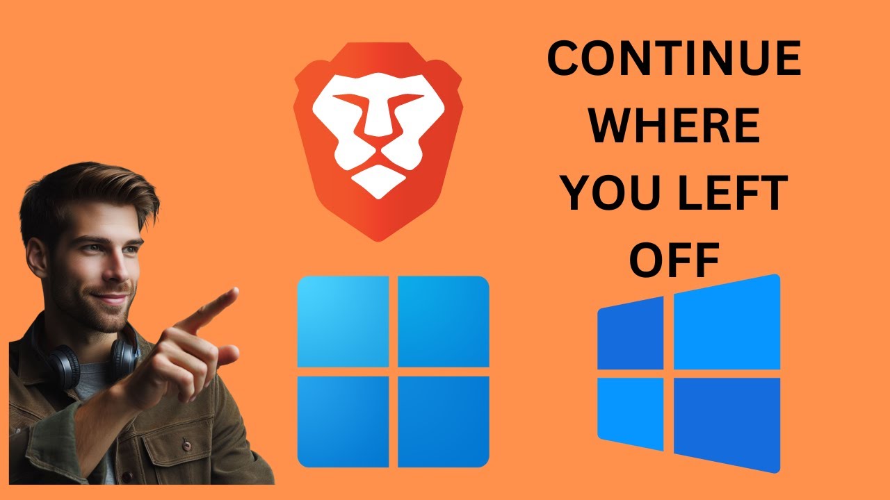 'Video thumbnail for How to Continue where you left off in the Brave Browser on Windows 11 or 10 | GearUpWindows Tutorial'