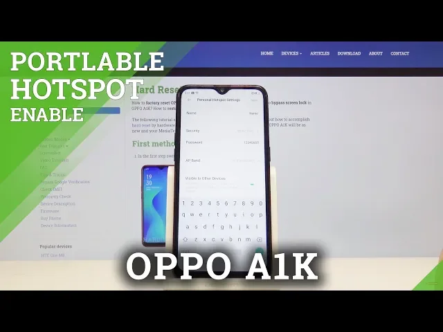 Video thumbnail for How to Enable Portable Hotspot in OPPO A1K – Share Wi-Fi