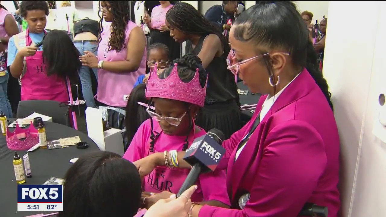 Video thumbnail for New York Liberty hair braiding workshop