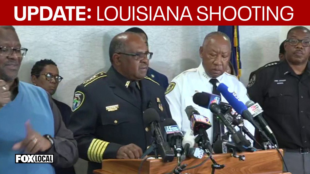 Video thumbnail for Officials give update on shooting that left 8 children dead in Louisiana