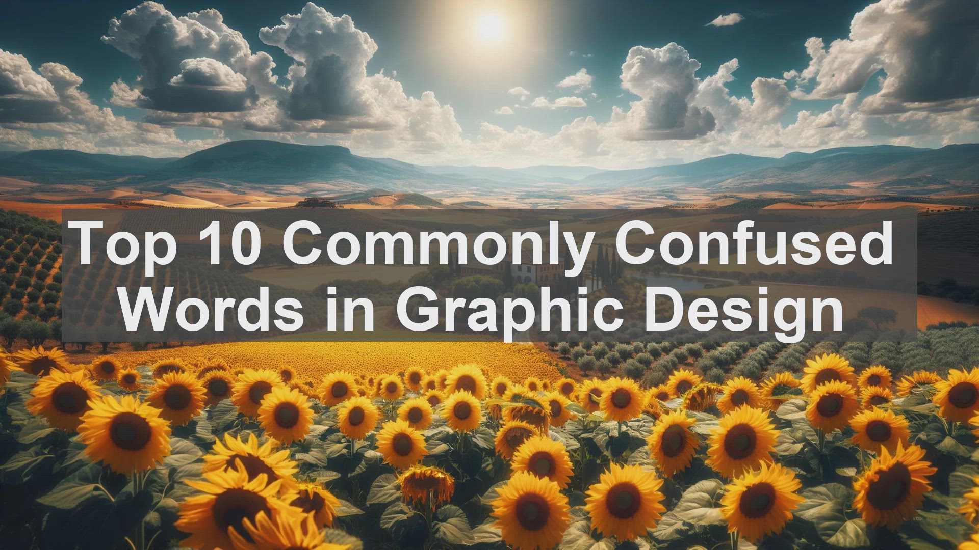 'Video thumbnail for Top 10 Commonly Confused Words in Graphic Design'