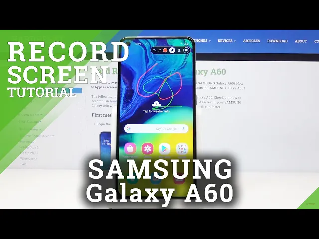 Video thumbnail for How to Use Screen Recorder in Samsung Galaxy A60 - Record Screen Action